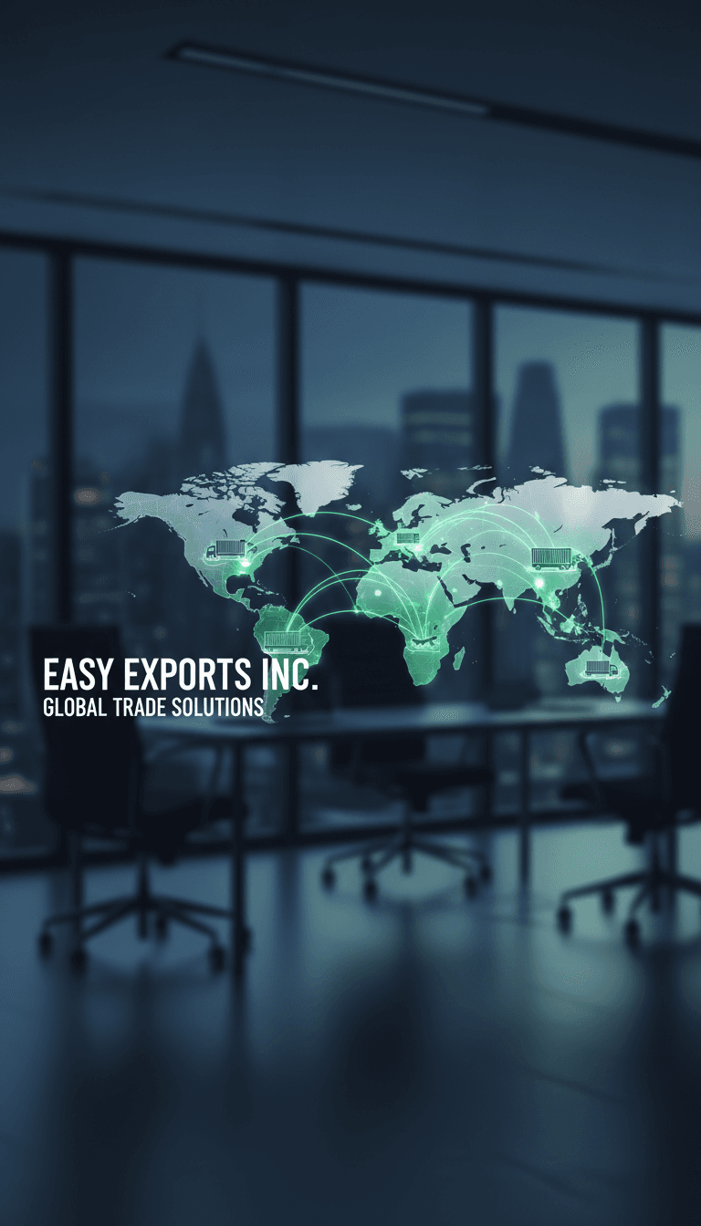 Global supplier network with trade routes and logistics icons on a world map